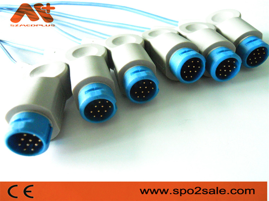 8 पिन रोगी मॉनिटर सहायक उपकरण Philips Spo2 केबल 12 पिन
