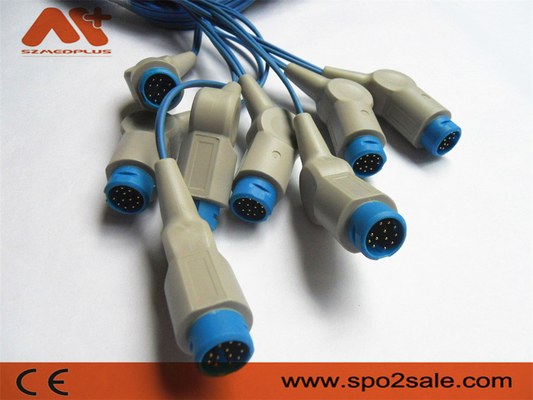 8 पिन रोगी मॉनिटर सहायक उपकरण Philips Spo2 केबल 12 पिन