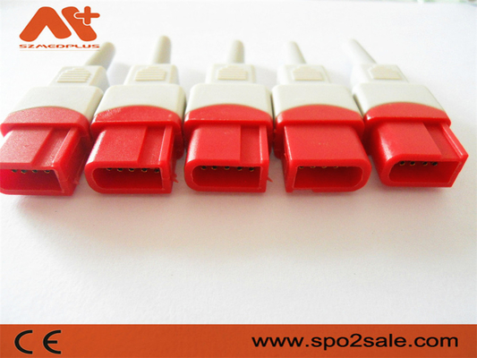 संगत Spacelabs के लिए संगत IBP कनेक्टर 10pin लाल रंग के साथ IBP केबल