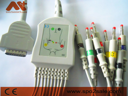 जीई हेल्थकेयर संगत डायरेक्ट-कनेक्ट ईकेजी केबल - 2104727-001