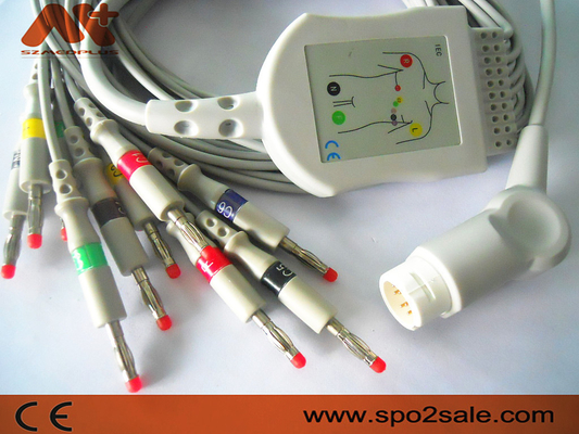 कोडमास्टर 100, MRx . के लिए Philips संगत डायरेक्ट-कनेक्ट EKG केबल