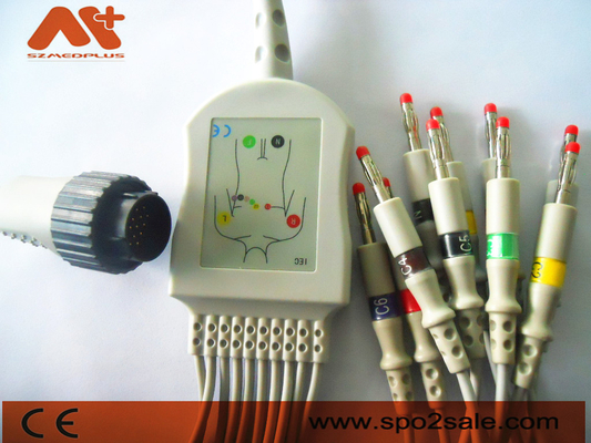 Kenz PC-104 EKG केबल 16 पिन केबल Kanz 103, 106, 107, 1201, 302, 303 के लिए