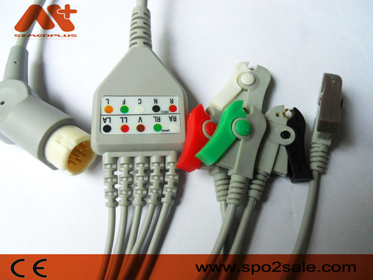 Philips संगत 5 लीड क्लिप डायरेक्ट-कनेक्ट ECG केबल - M1975A