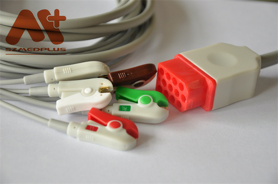Bionet BM5 संगत 5 लीड डायरेक्ट-कनेक्ट ECG केबल