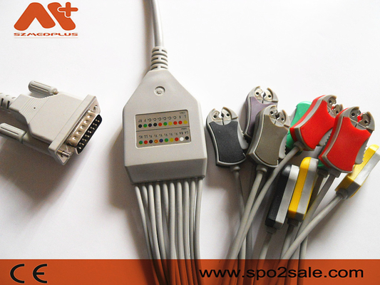 Aspel AsCARD EKG केबल 3 सीरीज़ बनाना 4.0 दीन 3.0 पेशेंट एंड