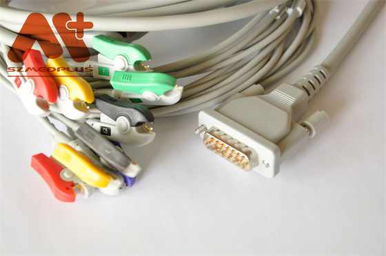 EDAN SE 601 इलेक्ट्रोकार्डियोग्राफ़ के लिए सुरक्षा TPU IEC AHA EKG केबल